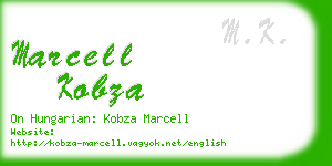 marcell kobza business card